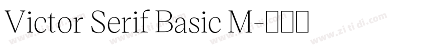 Victor Serif Basic M字体转换